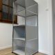 USM Haller shelf in light grey