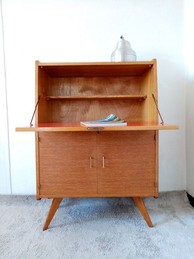 Secretary compass in oak 50s