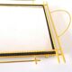 Mirror top gilded steel design 50s-60s