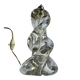 Vintage twisted crystal lamp base from Sèvres, 1960s-70s.
