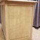 Old 2-door chest of drawers in air-coated oak, to be painted or varnished.