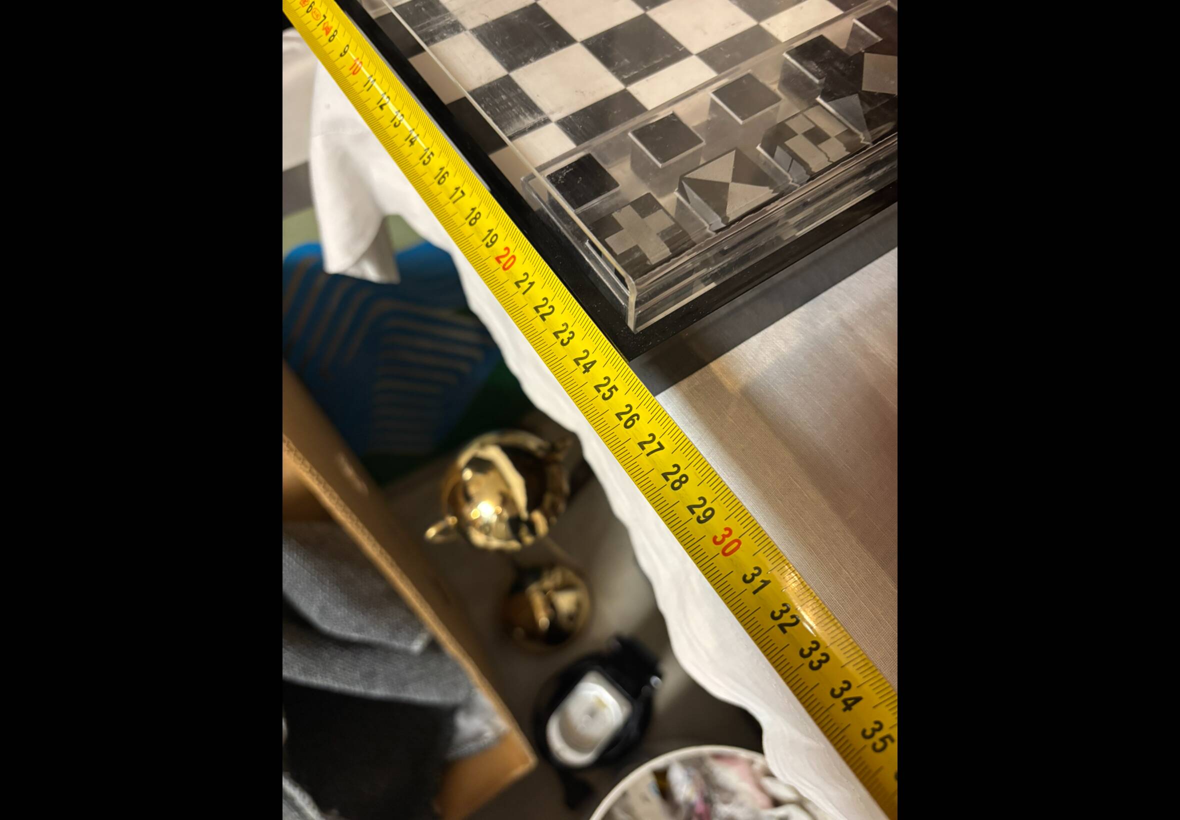 Jeu d’échecs altuglas, création alexandre yeghiayan, 1970