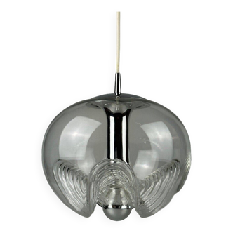 60s 70s ceiling lamp hanging lamp Peill & Putzler "Wave" Koch & Lowy Design