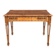 Solid oak coffee table in Louis XVI style.