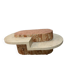 Coffee table in marble and natural stone
