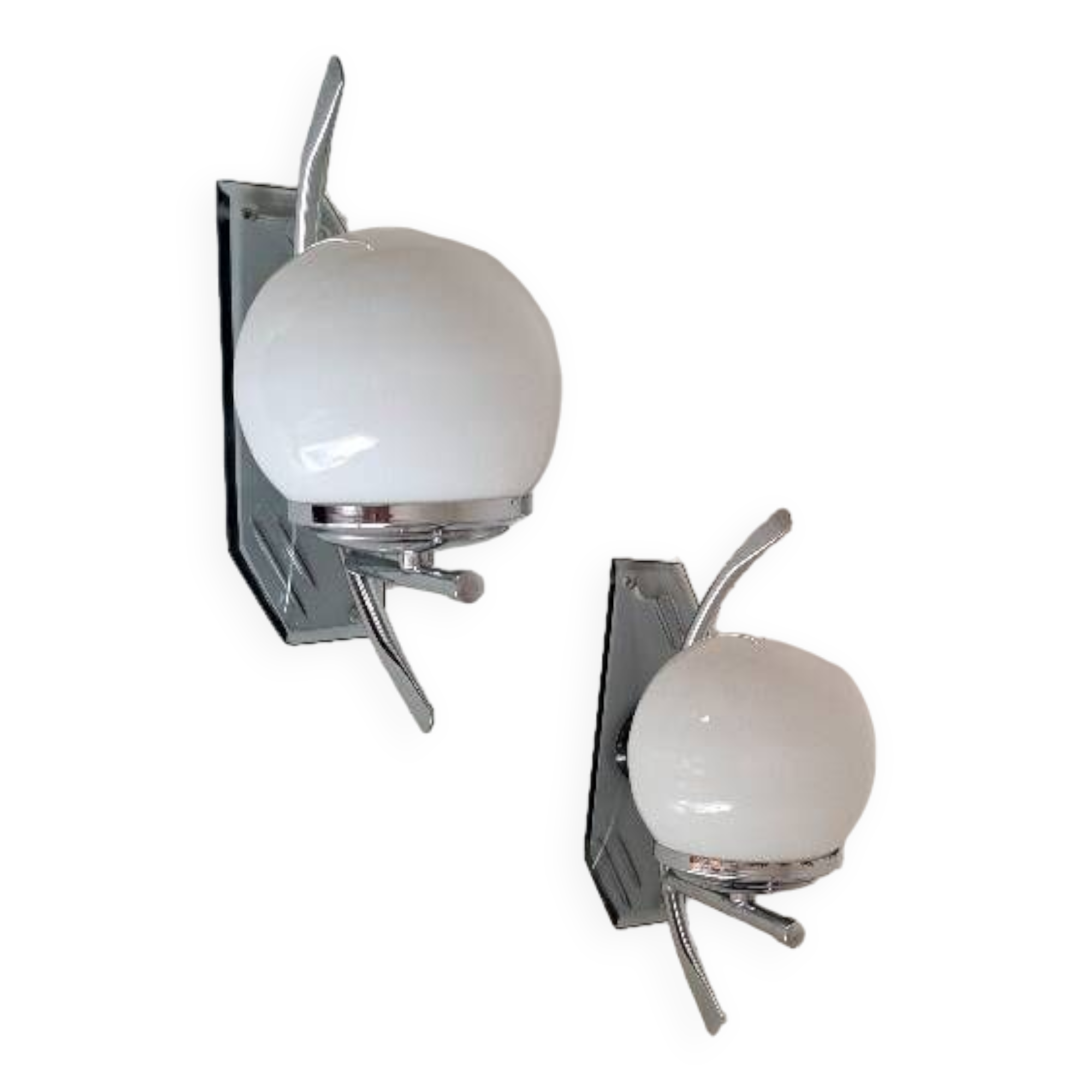 Pair of 70s wall lights