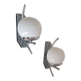 Pair of 70s wall lights