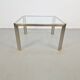 Table basse Regency T28 en laiton et verre de Peter Ghyczy, années 1970
