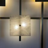 Marble and brass wall light