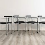 Set Italian dining chairs by Hank Lowenstein 1980's