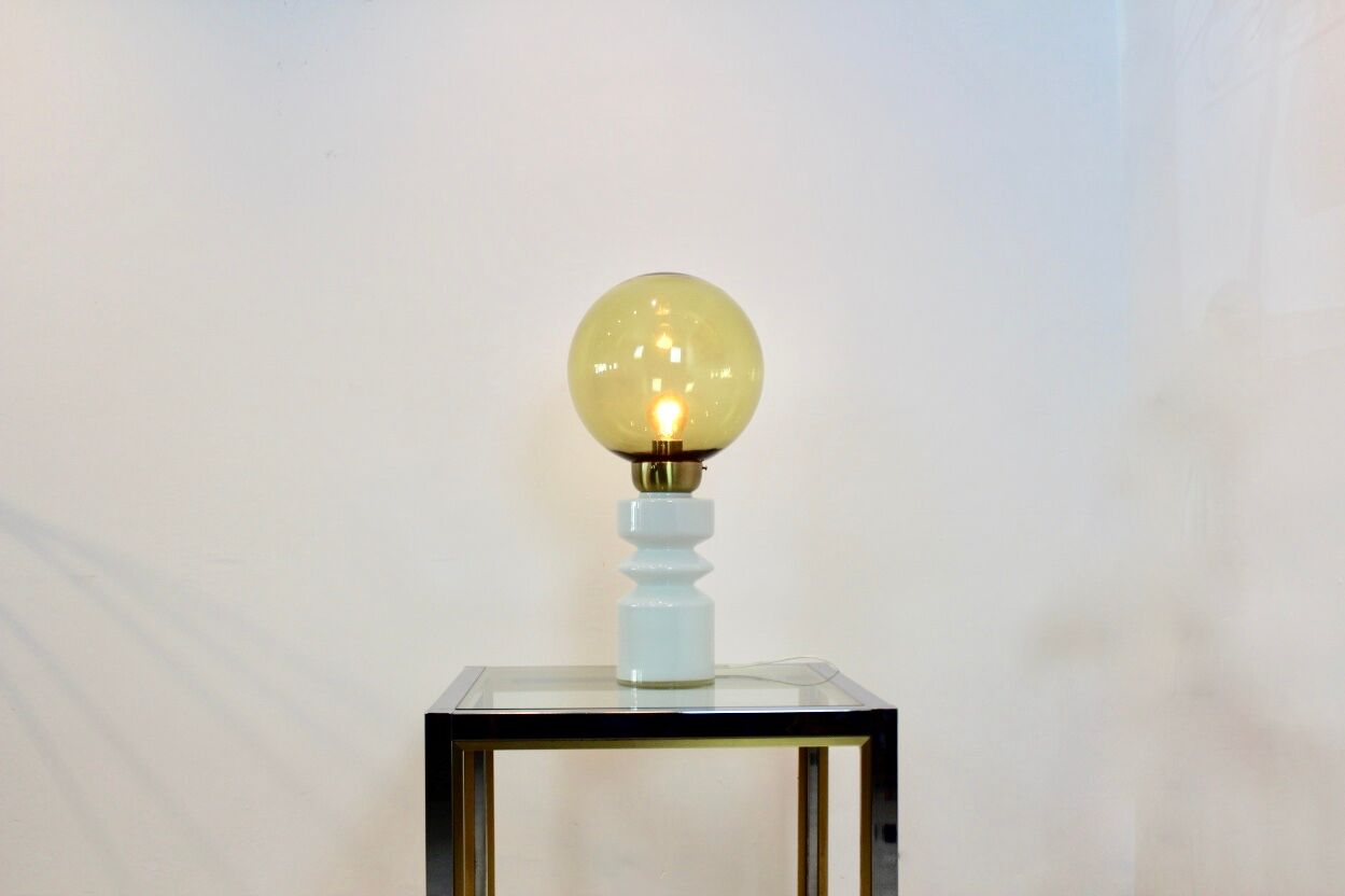 Raak Amsterdam table lamp in glass and brass
