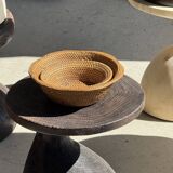 Sexy Neck - Solid wood (monoxyle) brown side table