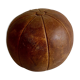 Vintage Leather Medicine Ball, 1960s