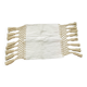 Housse de coussin laine et macramé