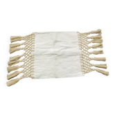 Wool and macramé cushion cover