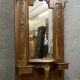 Coat rack Louis XV has oak console around 1850