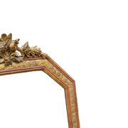 Large gilded wood mirror, Louis XVI - Art Nouveau transition style, mirror