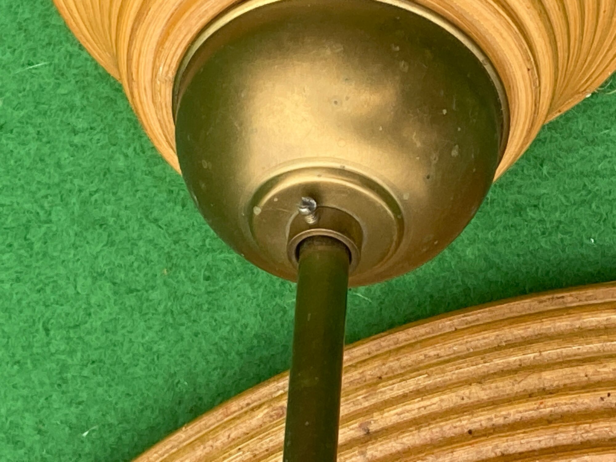 Pencil reed rattan wicker pedant lamp