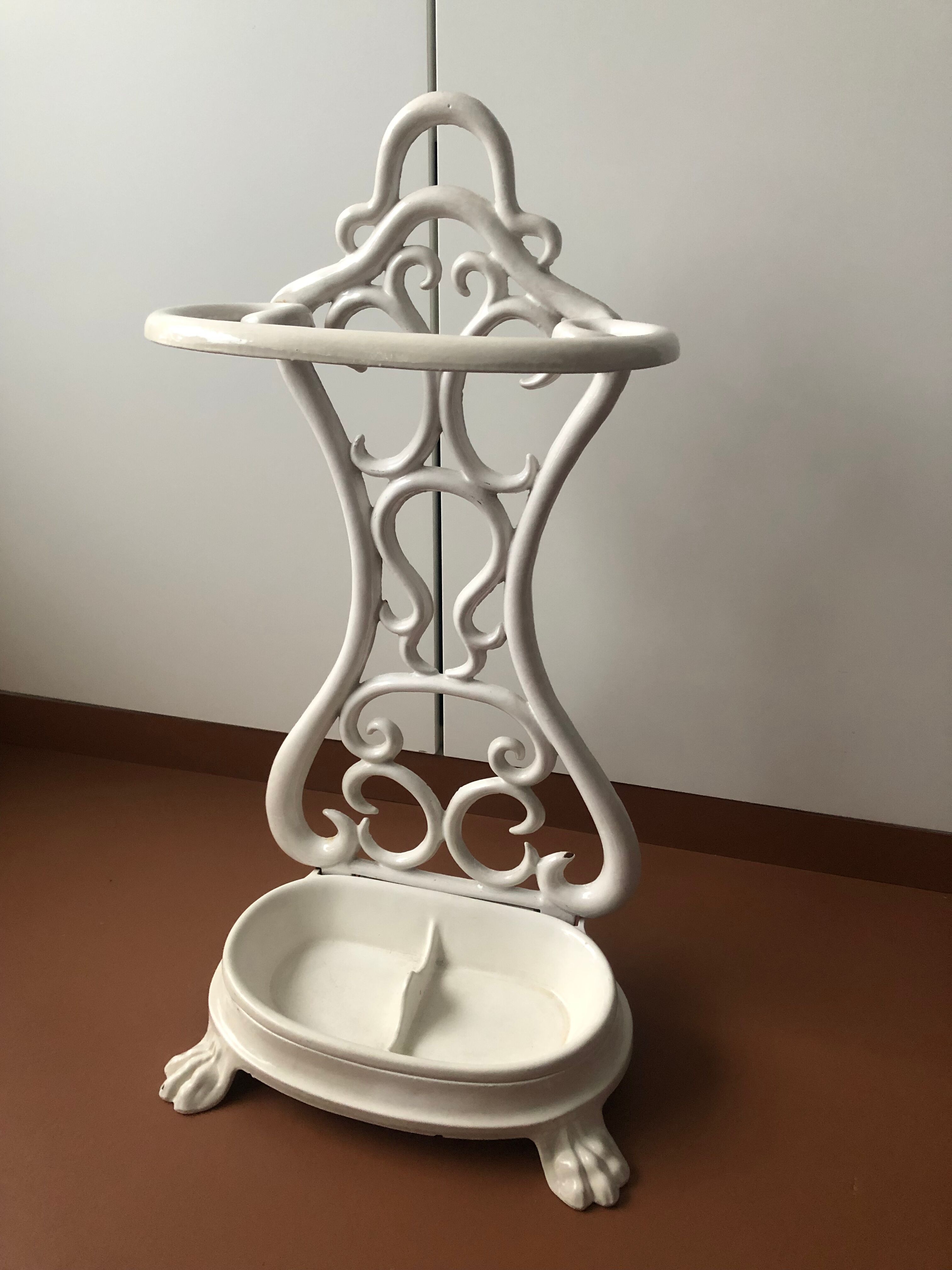 Old cast iron umbrella holder