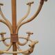 Vintage rattan coat rack - 1950s