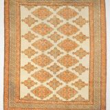 Vintage Peach & Salmon Classic Persian Rug, 240x278Cm