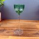 Set of 8 Coloured Cut Crystal Liqueur Glasses