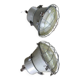 2 lampes Industrielles 1969
