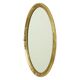 Hollywood Regency Golden Mirror Oval Deknudt Classic