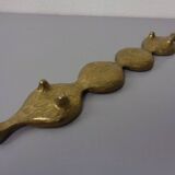 Brutalist Bronze Candleholder by Michael Harjes, 1960s