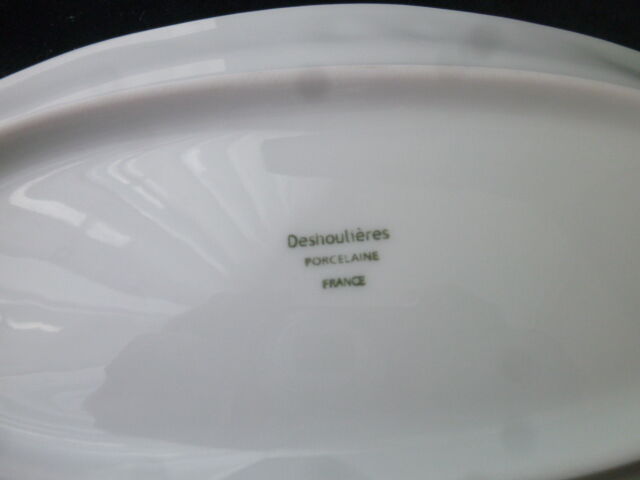 Set of 2 white porcelain raviers Ph Deshoulières California model