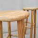 Pair of high stools in pine
