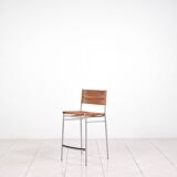 „Miss B“ steel lacquered aluminium bar stool by Tito Agnoli