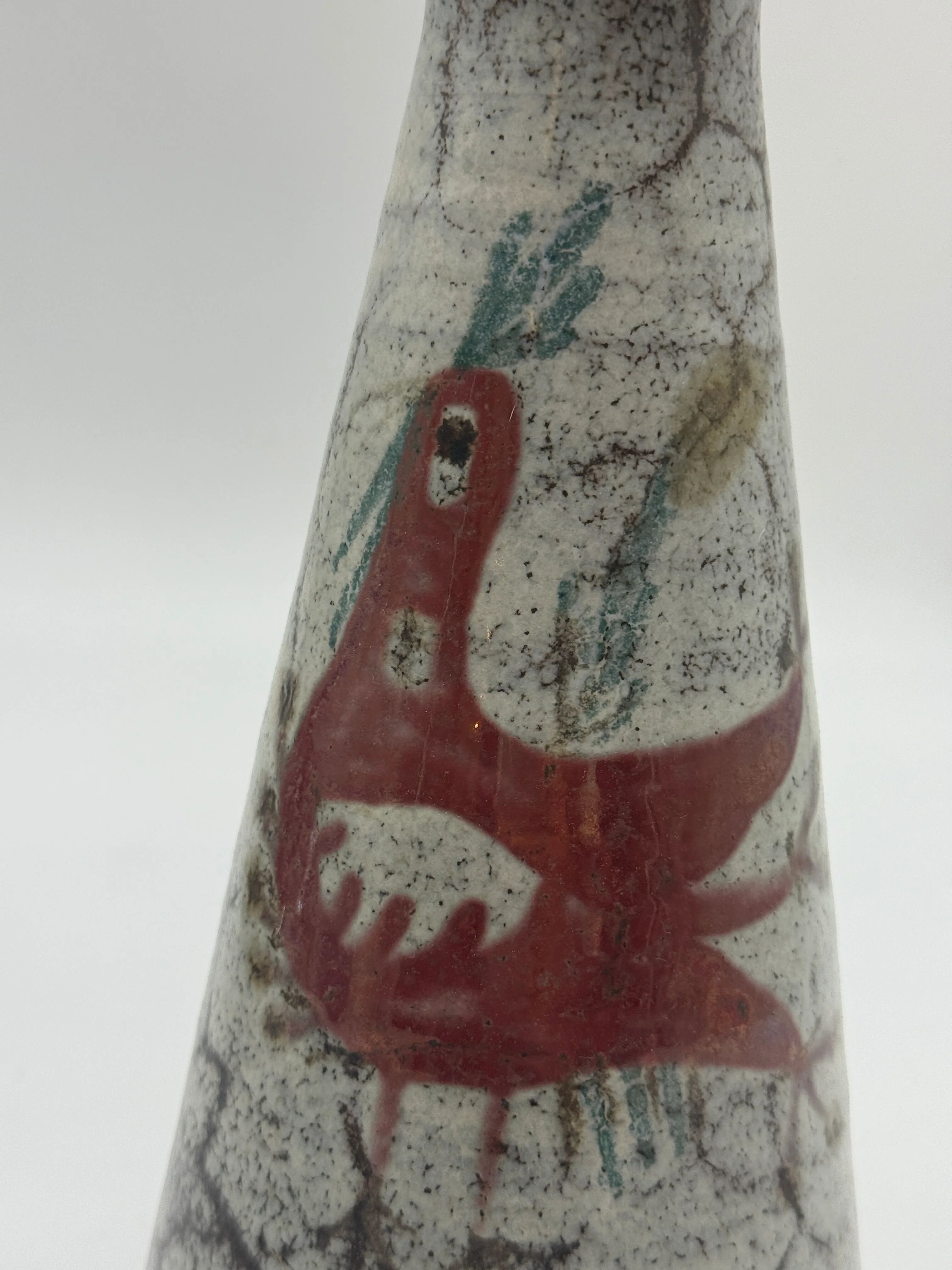 Ceramic pitcher converted into a lamp — Gustave Reynaud, 1950s