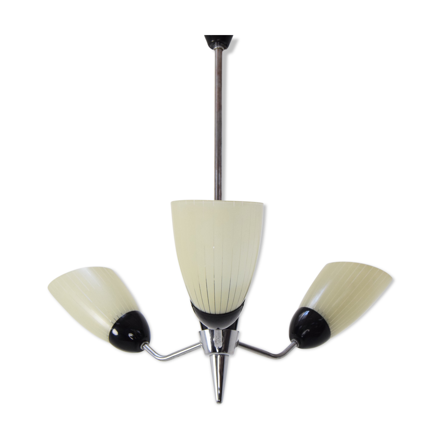 Mid-century Chandelier by Drukov,1960's.