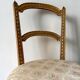 Chaise Napoléon III en bois doré et coton fleuri, XIXème siècle