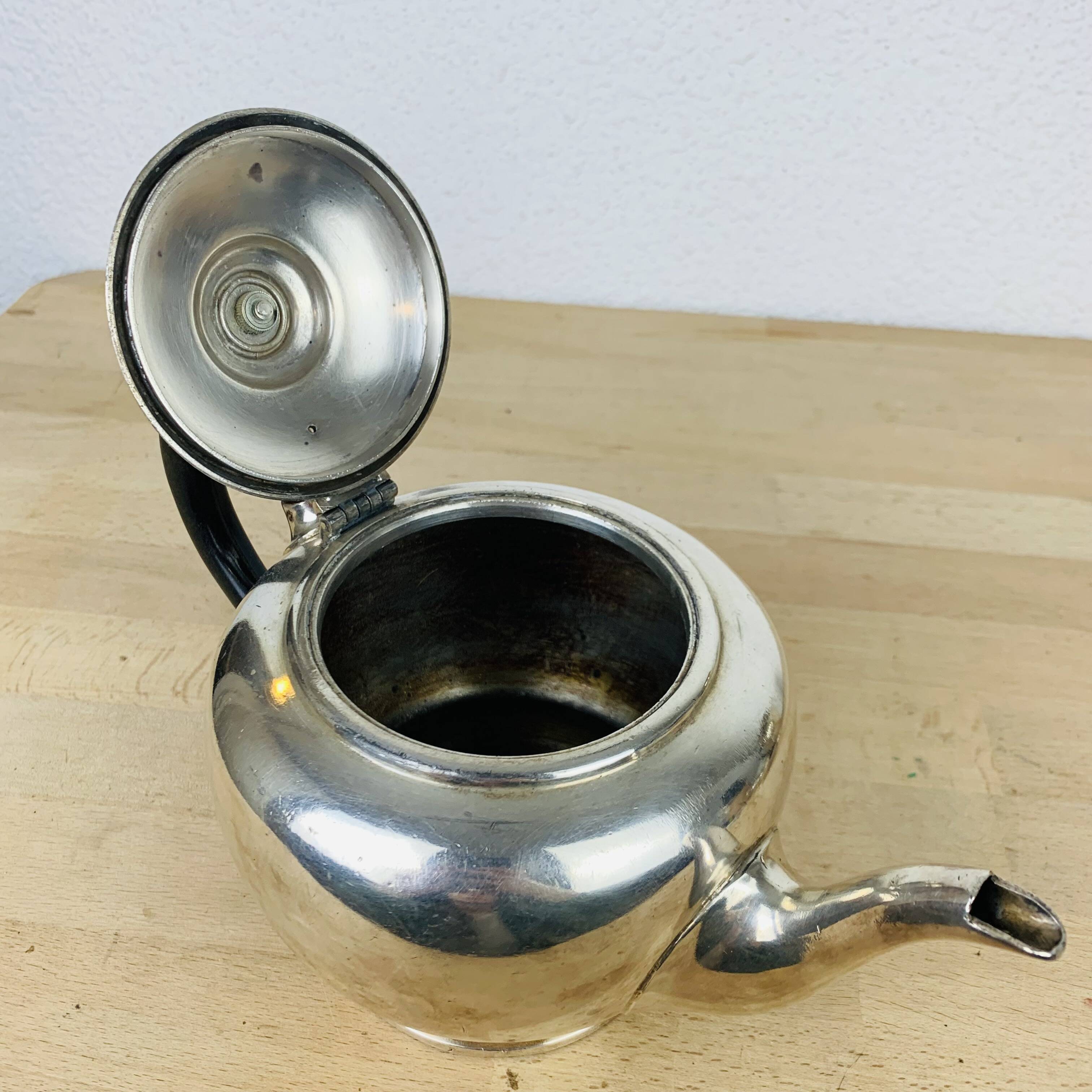 English tea/coffee set by James Dixon & Sons in silver plated metal