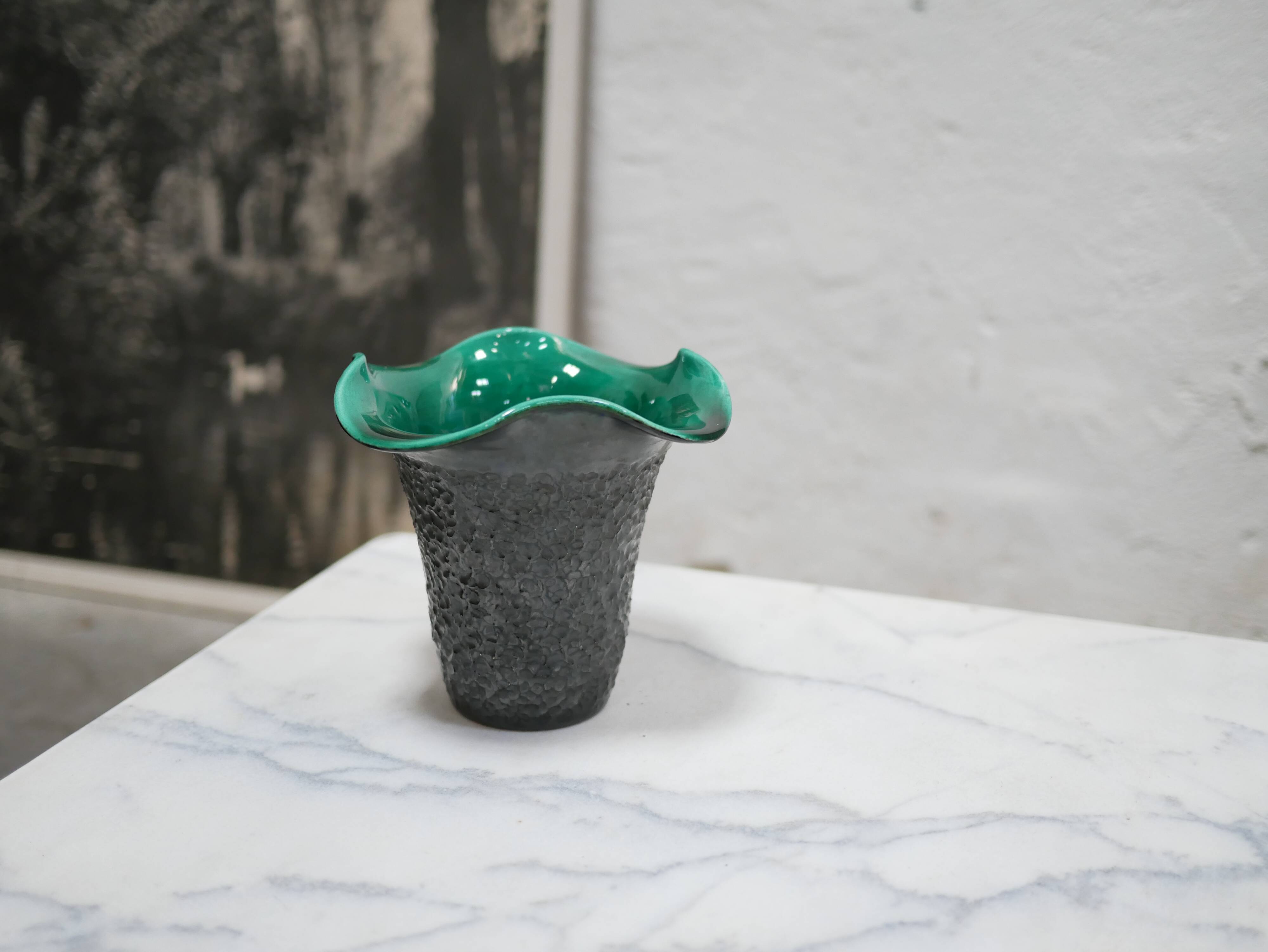 Vintage ceramic corolla vase