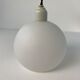 Pair of old pendant lamps in vintage opaline 14cm