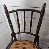 chaises de bistrot cannées de marque FISCHEL x 2