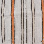 Tapis Kilim en chanvre d'Anatolie à rayures, référence 3681
