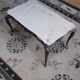 Bronze coffee table and marble tray
