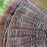 Wicker side table