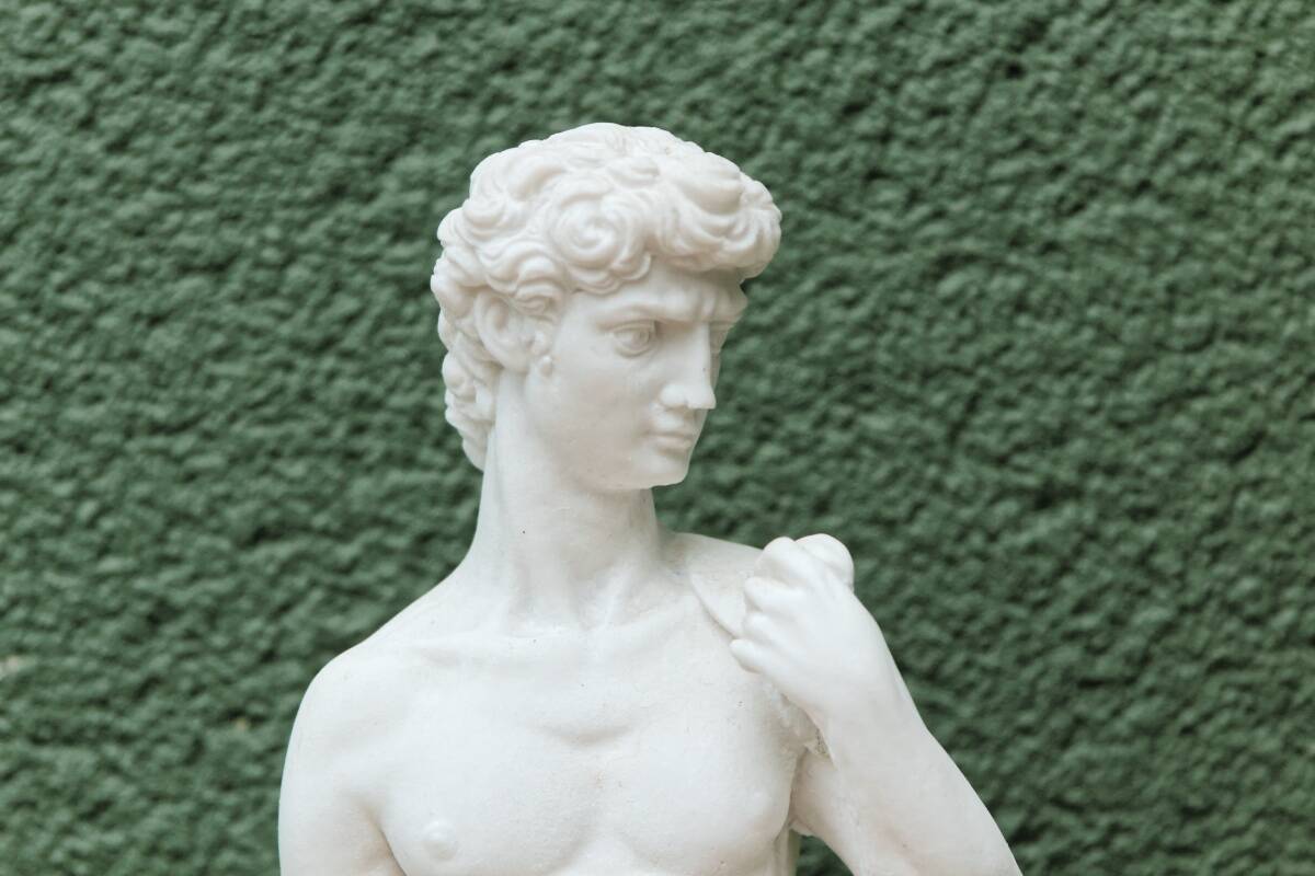 Alabaster reproduction, David by Michelangelo