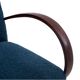 Blue boucle J. Halabala Armchair, after renovation