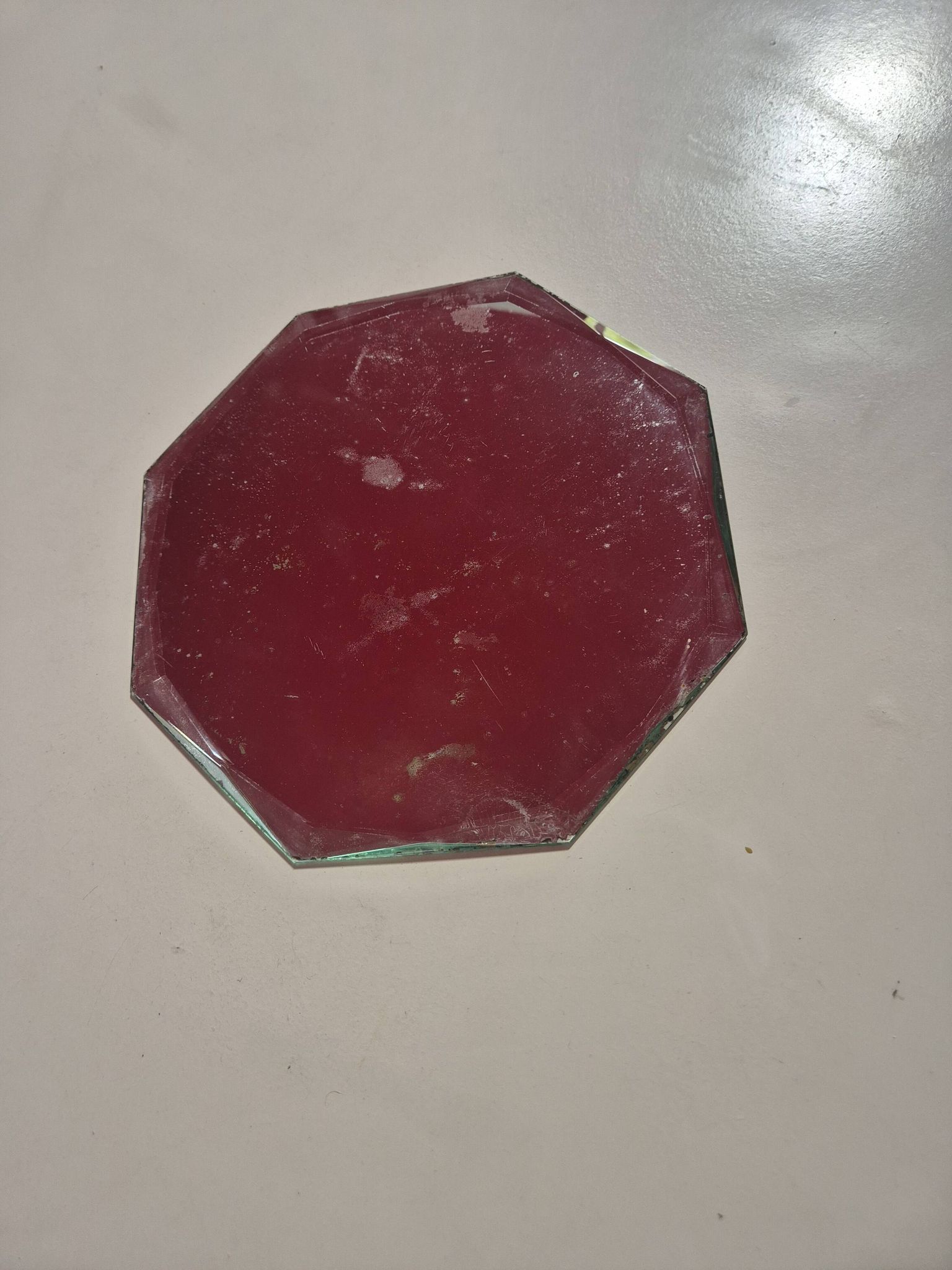 miroir vintage octogonal biseauté