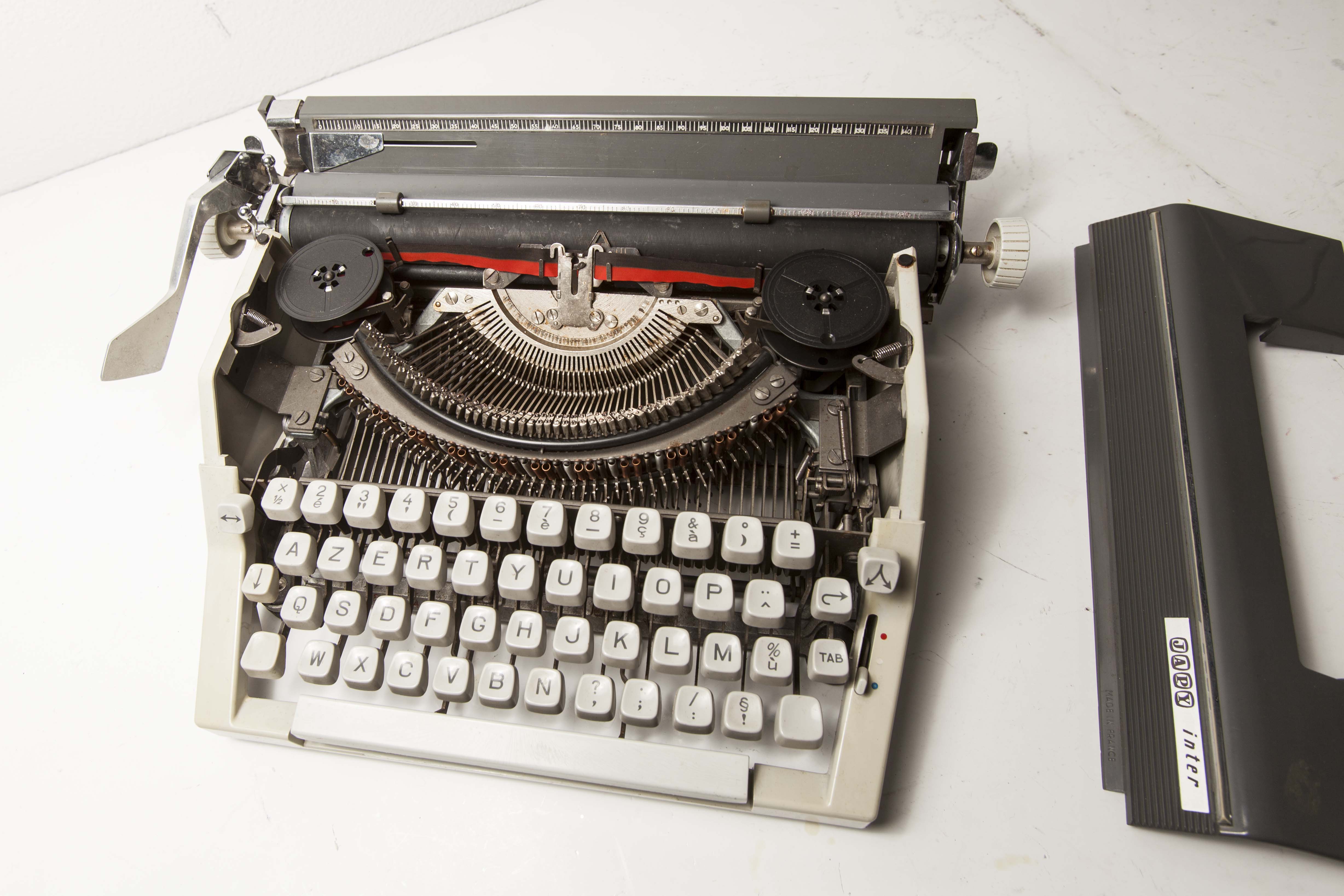 Typewriter Japy Inter with suitcase