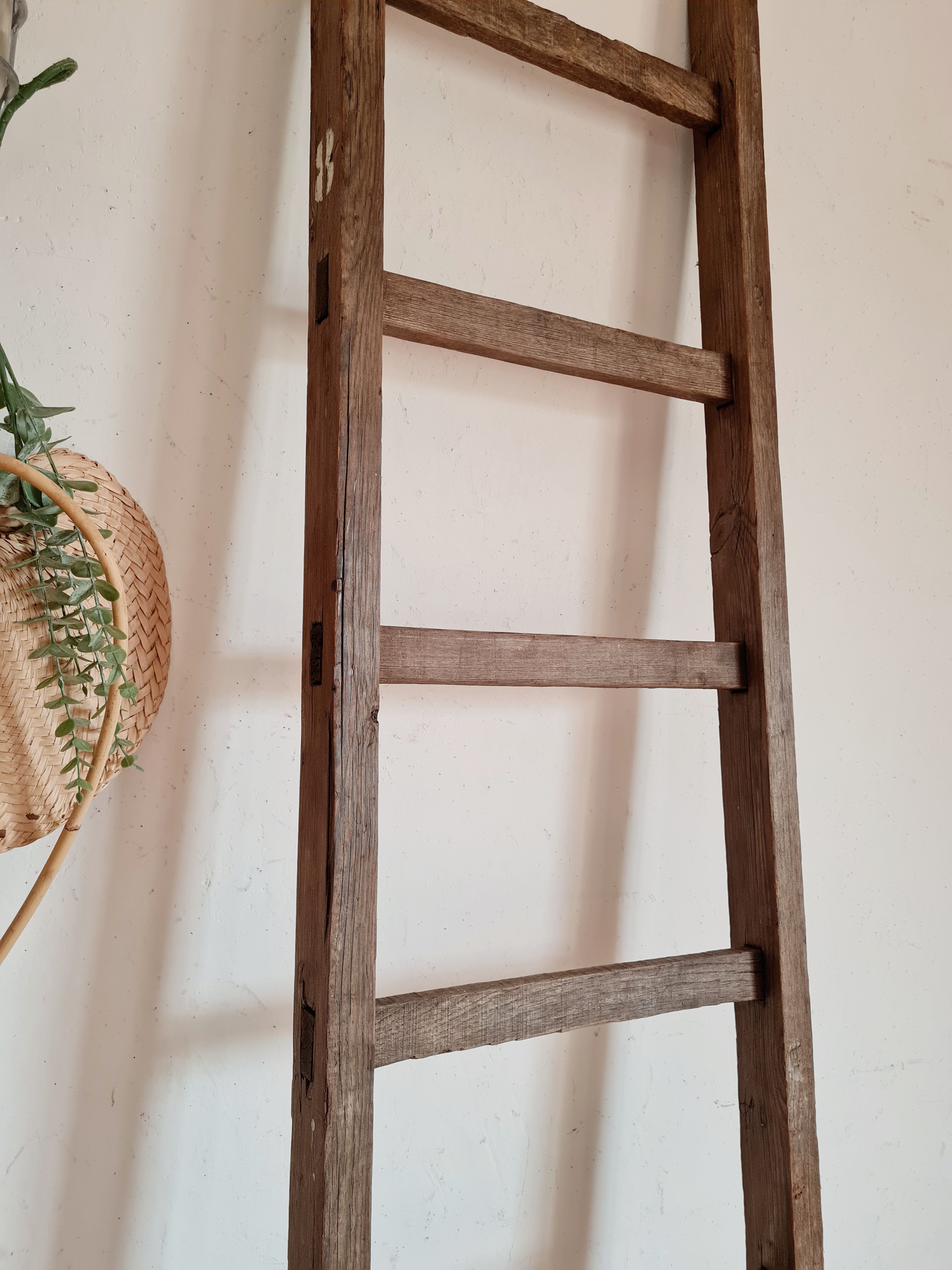 Country scale wearing right in old wood