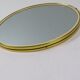 Vintage oval mirror – gold and elegance from the 50s and 60s