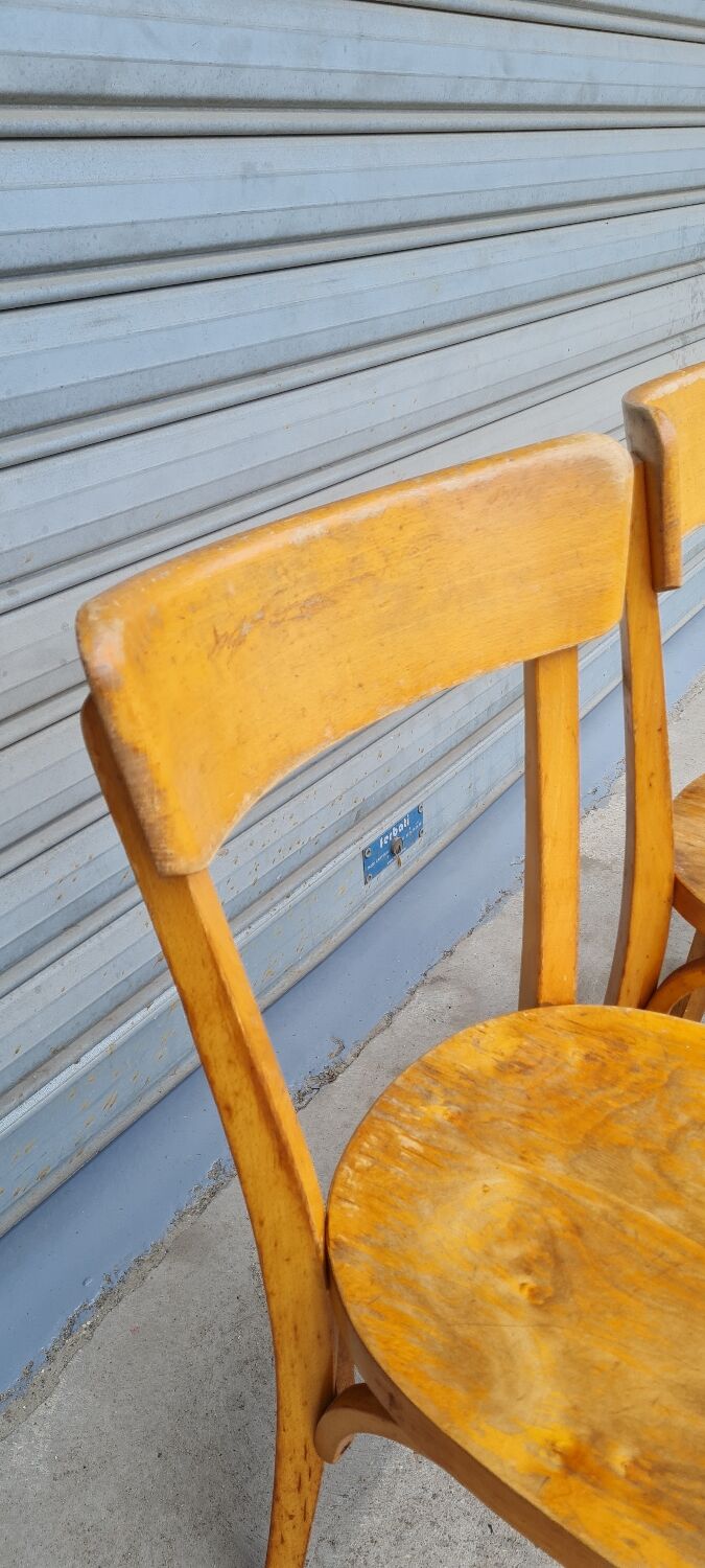 Set of 3 Baumann bistro chairs