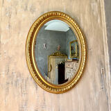 Old oval mirror late nineteenth